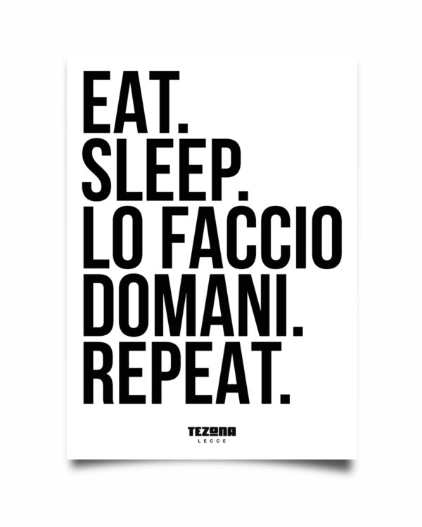 Poster Lo faccio domani